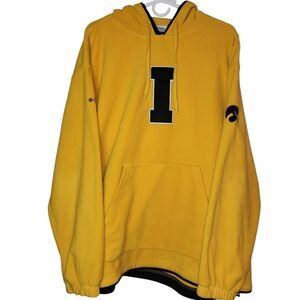 Men's Columbia Iowa Hawkeyes Fleece Pullover Hoodie Sweatshirt Sz XL